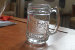 Verre à Biere Chope Avec Deux épées Croisée Et Marquage CM - Glasses