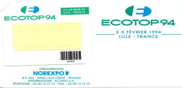 CARTE ENTREE SALON  BADGE- ECOTOP 94  Card Karte (X 09) - Cartes De Salon Et Démonstration