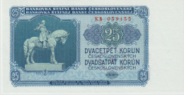 Czechoslovakia 25 Korun 1953 84 Unc - Tchécoslovaquie