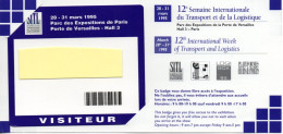 CARTE ENTREE SALON  BADGE - SITL 2003 Card Karte (X 15) - Cartes De Salon Et Démonstration