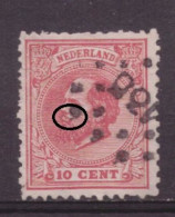 Nederland / Niederlande / Pays Bas NVPH 21 P5 Plaatfout Plate Error Used (1872) - Variétés Et Curiosités