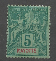 MAYOTTE N° 4 NEUF* LEGERE TRACE DE CHARNIERE  / Hinge  / MH - Unused Stamps