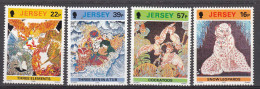 Jersey 1992 Batiks Set Of 4 - Unmounted Mint NHM - Jersey