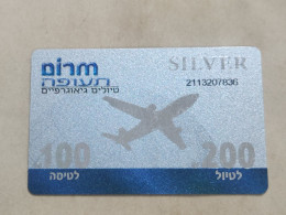 ISRAEL-Marom Aviation-SILVER PRIVATE-(4)(200₪-trip)-(100₪-flight)-(2113207836)-good Card - Israel