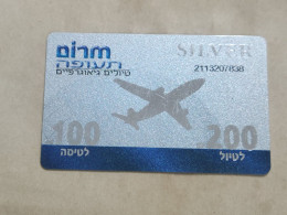 ISRAEL-Marom Aviation-SILVER PRIVATE-(5)(200₪-trip)-(100₪-flight)-(2113207838)-good Card - Israel
