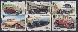 Jersey 1992 Vintage Cars Set Of 6 - Unmounted Mint NHM - Jersey