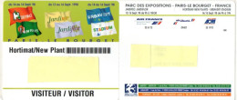 CARTE ENTREE SALON  BADGE - HORTIMAT1998  Card Karte (X 19) - Exhibition Cards