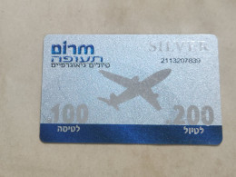 ISRAEL-Marom Aviation-SILVER PRIVATE-(6)(200₪-trip)-(100₪-flight)-(2113207839)-good Card - Israele