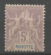 MAYOTTE N° 14 NEUF* INFIME TRACE DE CHARNIERE  / Hinge  / MH - Unused Stamps