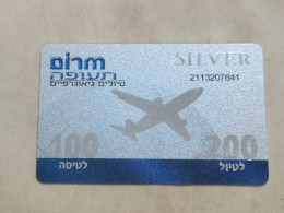 ISRAEL-Marom Aviation-SILVER PRIVATE-(8)(200₪-trip)-(100₪-flight)-(2113207841)-good Card - Israele