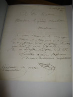 ANSELME PAYEN Autographe Signé 1867 CHIMISTE INDUSTRIEL CELLULOSE A BASSANO - Inventori E Scienziati