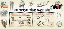 (4577-78) TRADITIONAL TURKISH ARCHERY SHEET MNH** - Nuevos