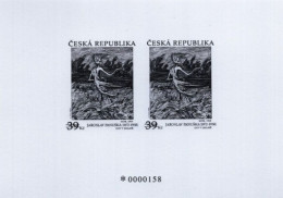Czech Republic - 2022 - Art On Stamps - Jaroslav Panuska - Plague - Numbered Proof (blackprint) - Cartas & Documentos
