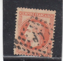 France - Année 1863/70 - N°YT 31 - Type Empire Lauré - Oblitération Ambulant - 40c Orange - 1863-1870 Napoléon III. Laure
