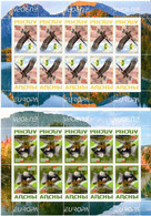 Abkhazia  2019 . EUROPA  CEPT . National Birds. (Arms, Flag) . : 2 M/S Of 10 - 2019