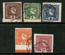 AUSTRIA   Scott # P 19-23 USED (CONDITION AS PER SCAN) (Stamp Scan # 991-2) - Dagbladen