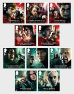 Great Britain GB UK 2023 Harry Potter, Movie,Film,Book,Voldemort,Snape,Hermione, 10v MNH Set (**) - Zonder Classificatie