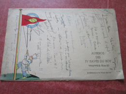 AUBERGE DES IV PAVÉS DU ROY - Bagnoud & Cie Propriétaires (Menu Autographié D'un Diner Entre Collègues) - Trappes