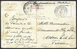 F08 - Egypt Alexandria - Postcard 1915 To France - Corr D'armees Alexandrie - Colonne De Pompée - Lettres & Documents