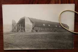 1910's Carte Photo Hangar Zeppelin Trier Euren Dirigeable Aérogare Aérostation Reich Empire - Airships