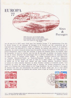 Europa CEPT 1977 France - Frankreich Y&T N°DP1928 à 1929 - Michel N°PD2024 à 2025 (o) - Format A4 - Type 2 (musée) - 1977