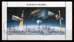 Zweden   Europa Cept 1991  Gestempeld H-blad - 1991