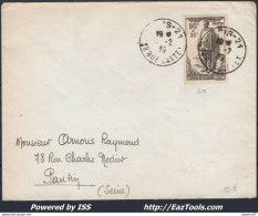 FRANCE N° 420 SEUL SUR LETTRE CAD DU 01/02/1939 PREMIER JOUR D'EMISSION - Cartas & Documentos