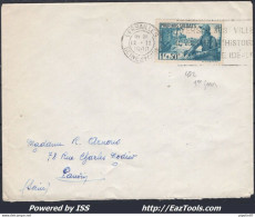 FRANCE N°452 SUR LETTRE CACHET A DATE DU 12/02/1940 PREMIER JOUR D'EMISSION - Brieven En Documenten