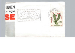 Monte-Carlo 1968, Flamme "festival International Du Bridge" - Used Stamps