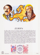 Europa CEPT 1980 France - Frankreich Y&T N°DP2085 à 2086 - Michel N°PD2202 à 2203 (o) - Format 165*225 - 1980