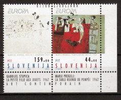 Slovenie  Europa Cept 1993  Paar Gestempeld - 1993