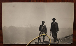 Photo 1910's Pyrénées Alpes Berger Forestier Tirage Print Vintage Montagne - Orte