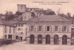 OLLIERGUES L'AUVERGNE L'HOTEL DE VILLE ET LE CHATEAU - Olliergues