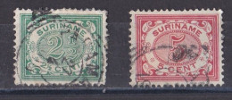 Pays Bas   Surinam  1901  Y&T  N ° 44  Et  46   Oblitéré - Suriname ... - 1975