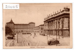 20003 TORINO PIAZZA CASTELLO TRANVAI ANIMATA INNEVATA - Places