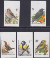 België 1992 - Mi:2509/2513, Yv:2457/2461, OBP:2457/2461, Stamp - □ - Birds Redpoll, Blackbird, Starling, Great Tit, G - 1981-2000