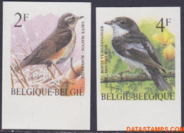 België 1996 - Mi:2701/2702, Yv:2646/2647, OBP:2653/2654, Stamp - □ - Birds Redwing, Spotted Flycatcher - 1981-2000