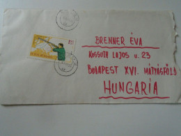 D199194  Romania   Cover  1966 Arad  -sent To  Budapest  Hungary - Brenner -  Content - Brieven En Documenten