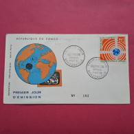 FDC - Télécommunications Spatiales - Brazzaville 19-09-1963 - FDC