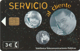 ESPAÑA. P-495. Servicio Al Cliente. 3€. 05-2002. 26200 Ex. (476) - Privatausgaben