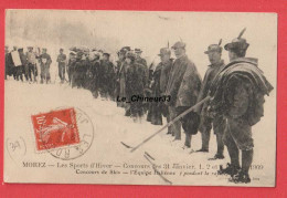 39 - MOREZ---Les Sports D'Hiver--Concours Des 31 Janvier--1-2-3- Février 1909--Concours De Skis--L'Equipe Italienne - Morez