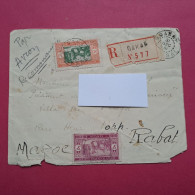 Lettre Recommandée Par Avion De Dakar Pour Rabat (Maroc) 31-12-1931 - Enveloppe Usagée - Luftpost