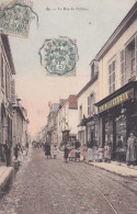 AY EN CHAMPAGNE  --1907 - La  Rue  De Chalons  (très Animée, Commerce Quincaillerie )  -- Carte Colorisée - Ay En Champagne
