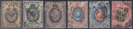 Russia 1866, Michel Nr 18y-23y, Used - Used Stamps