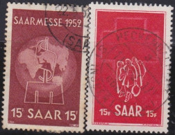 Saarland    -     Michel   -     317/318    -    O    -    Gestempelt - Used Stamps