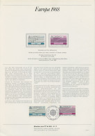Europa CEPT 1989 France - Frankreich Y&T N°DP2584 à 2585 - Michel N°DP2584 à 2585 (o) - Format A4 - Type 1 (PTT) - 1989