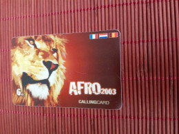 Phonecard Lion  Rare - Oerwoud