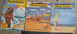 Lot De 3 Cahiers De Vacances, Jeux Idots, L'Echo De La Plage Eté Des Savanes - L'Echo Des Savanes