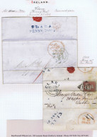 Ireland Offaly 1848 And 1849 Covers With CLARA/PENNY POST (posted At Ballycumber RH) Ex Field - Vorphilatelie