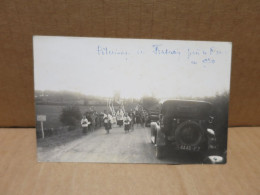 FRASNAY REUGNY (58) Carte Photo Pèlerinage Automobile Animation - Autres & Non Classés